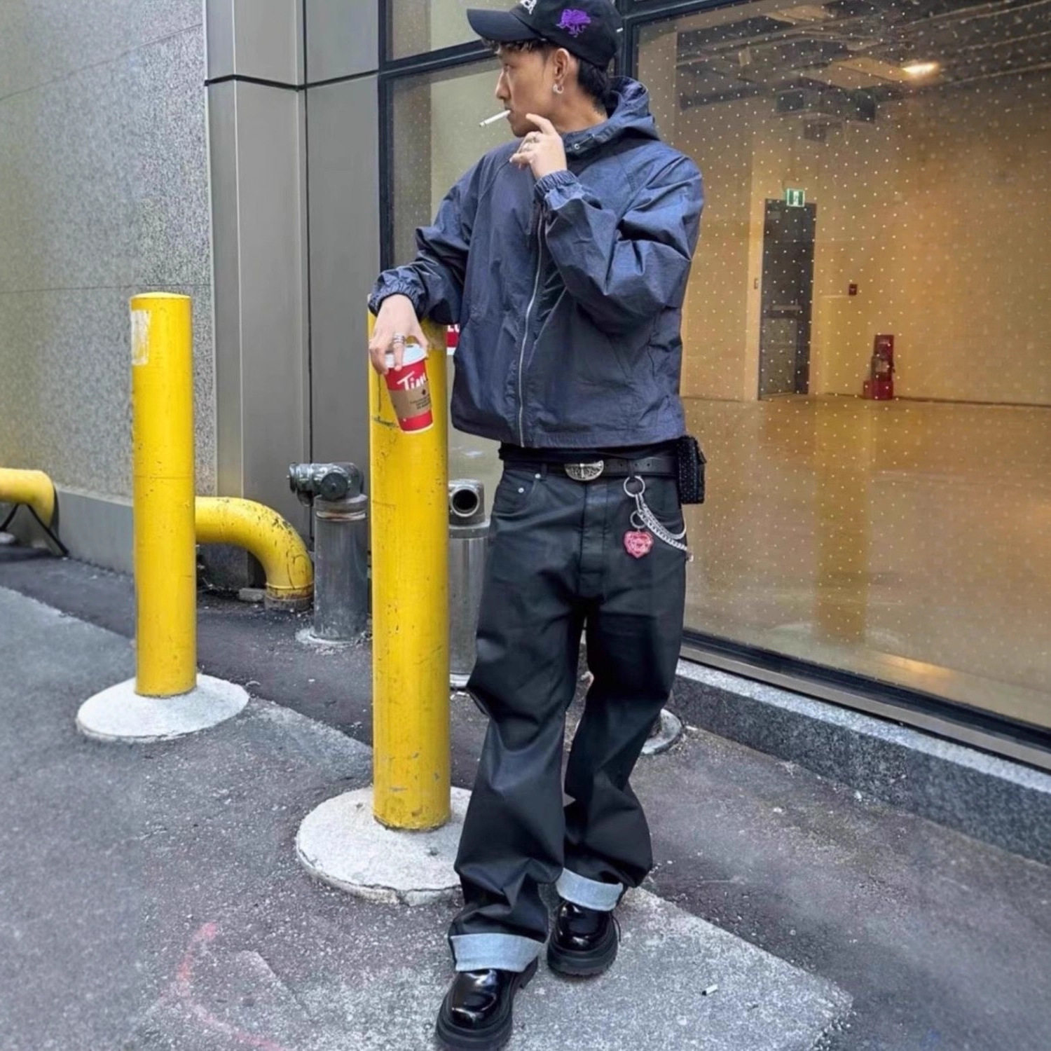 Gali同款RO风格美式原色直筒宽松