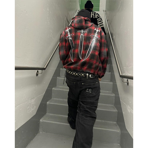 thugclub重工宝剑刺绣洗水做旧格