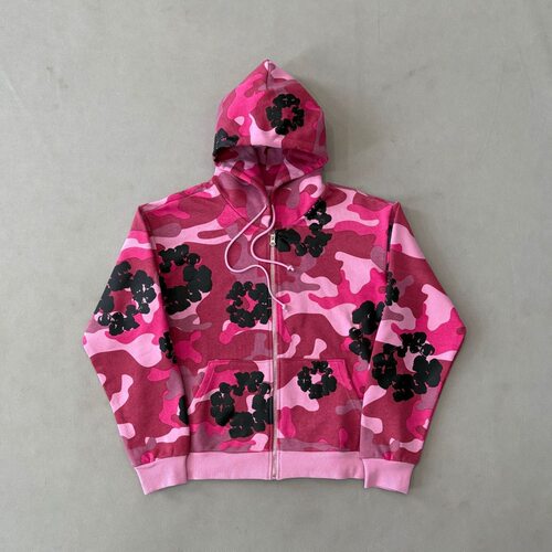 450克DENIM木棉花迷彩美式嘻哈帽