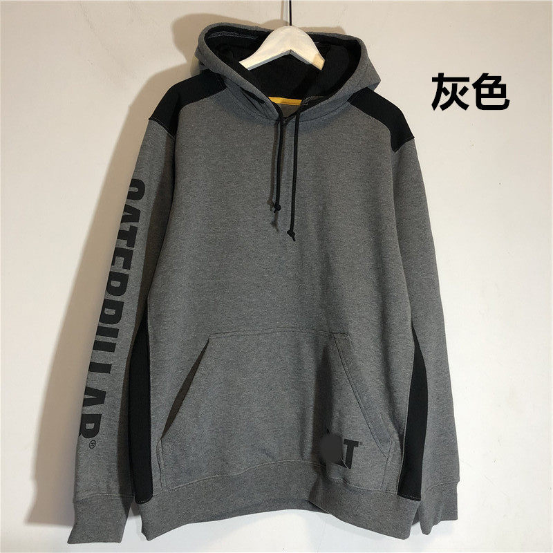 男士秋冬季厚实拉绒套头连帽拼接卫衣 休闲宽松运动外套有大码