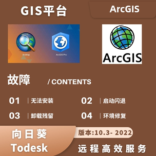 arcgis卸载删除arcgis版本安装arcgis无法启动arcgis问题修复