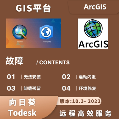 arcgis卸载删除arcgis版本安装arcgis无法启动arcgis问题修复