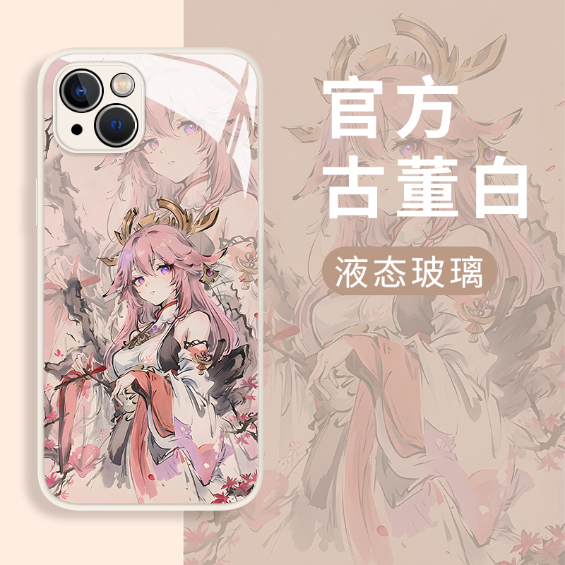 适用小米13pro手机壳11ultra原神10s青春红米k60玻璃note12turbo雷电将军50至尊版40钟离30新款9八重神子胡桃