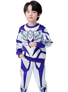 奥特曼衣服男童卫衣套装春秋运动