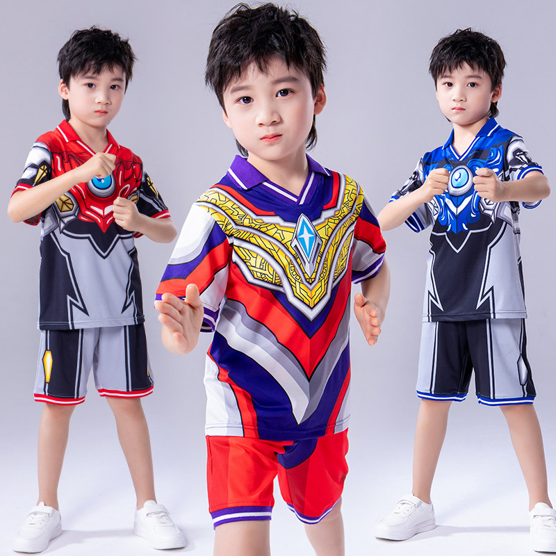 【断码清仓】奥特曼衣服夏装男童短袖新款polo套装夏季运动儿童装