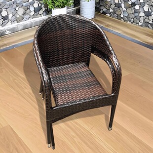 加大带扶手藤编椅子老人家用乘凉院子喝茶茶楼不怕晒久坐不累藤椅