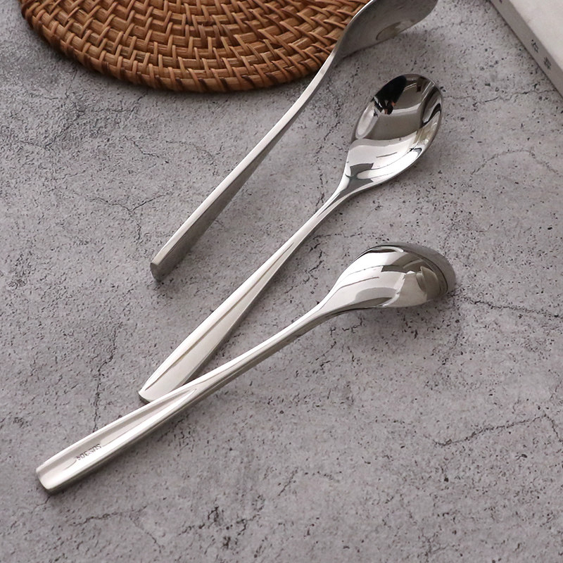 304不锈钢咖啡勺家用方形长柄勺子甜品勺搅拌勺冰淇淋勺,餐饮具,咖啡勺,淘宝优惠券,粉丝福利购,淘宝优惠卷