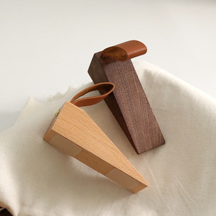 黑胡桃木门塞门档门阻防撞顶门器防风安全门卡固定堵门挡阻门器门