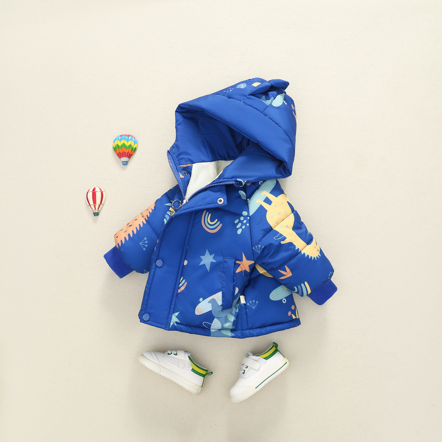 儿童棉服2025新款男童棉衣外套秋冬款加厚保暖棉袄宝宝冬装棉衣潮