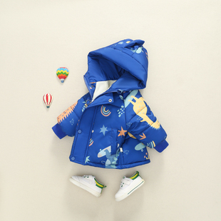 儿童棉服2025新款男童棉衣外套秋冬款加厚保暖棉袄宝宝冬装棉衣潮