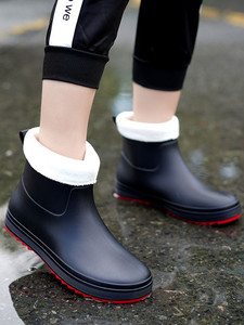 英伦新款雨鞋女时尚防滑外穿雨靴水鞋防水胶鞋工作鞋低帮水靴短筒