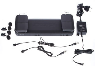 CVL BLX188 无线一拖二双领夹话筒 麦克风 胸麦 Shure 咪头 舒尔