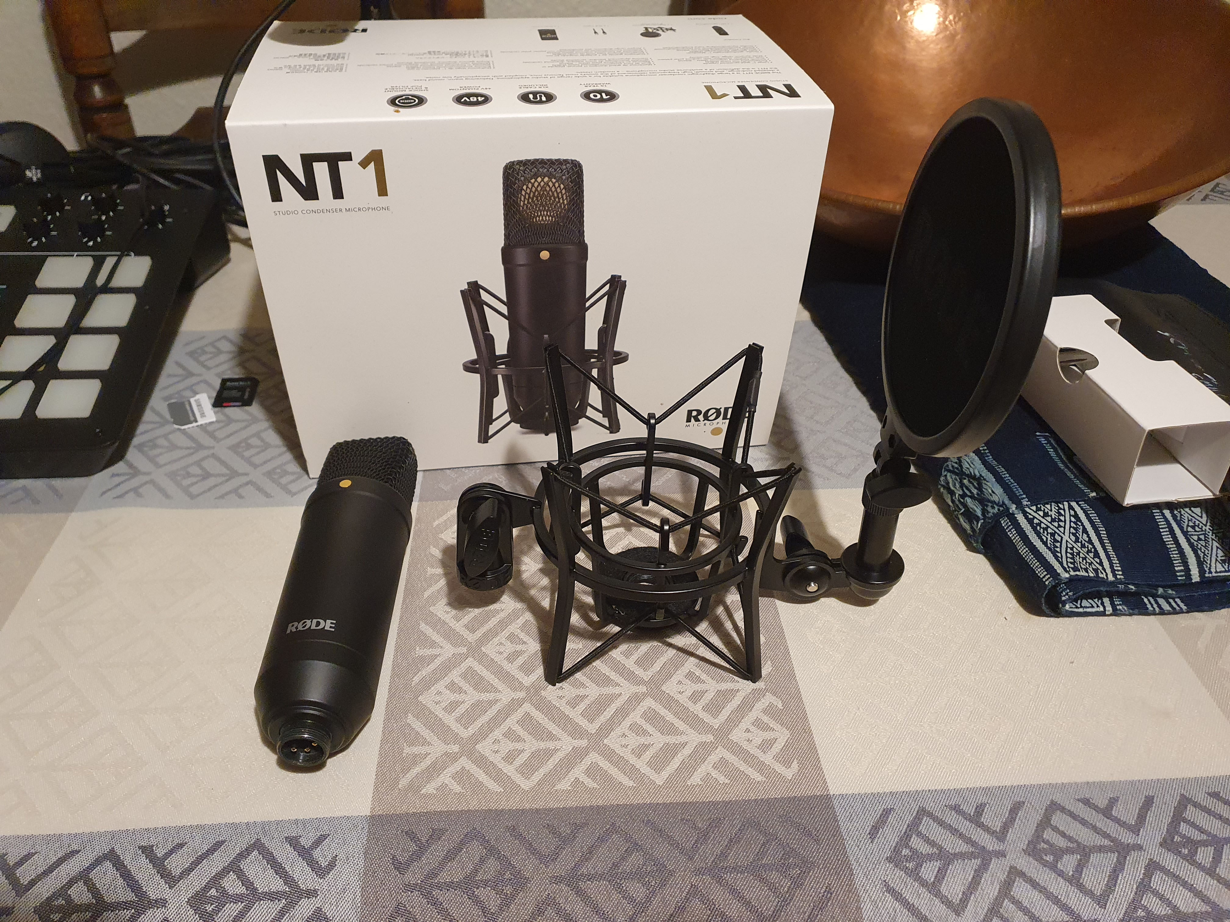 罗德/RODE NT1 专业大振膜心型电容话筒麦克风人声乐器录音棚演播