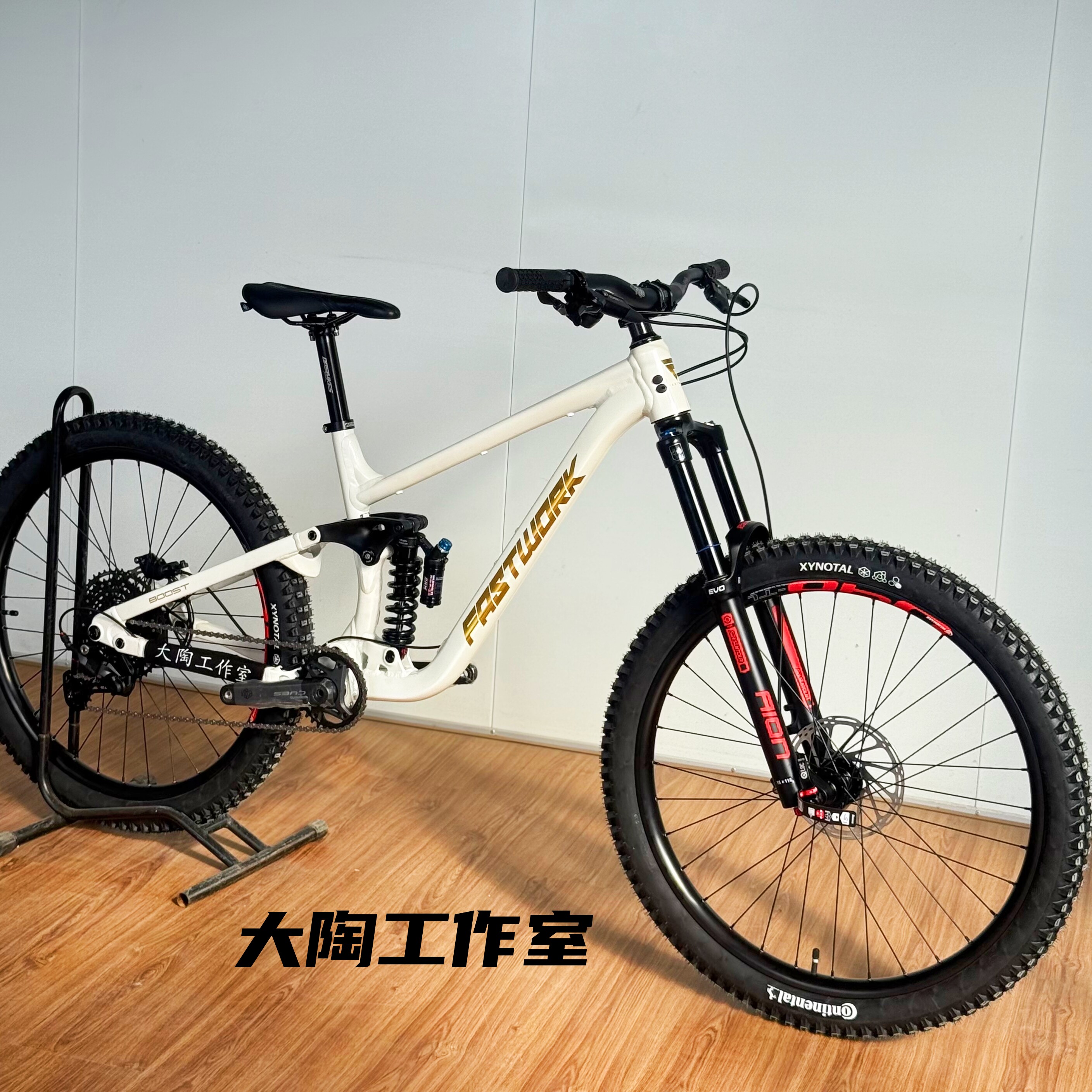 五代fastwork 竖胆山地车AM越野27.5/29寸软尾车架148桶轴 enduro