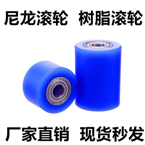 内径20 PA尼龙滚筒双轴承导轮RORMCS无动力树脂滚轮输送带轮QAC77