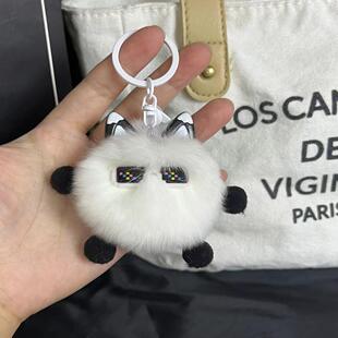 【弹簧腿机器人】獭兔毛包包挂件书包公仔挂饰卡通玩偶汽车钥匙扣
