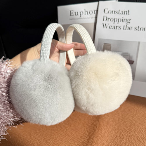 真獭兔毛耳套秋冬保暖耳包耳捂