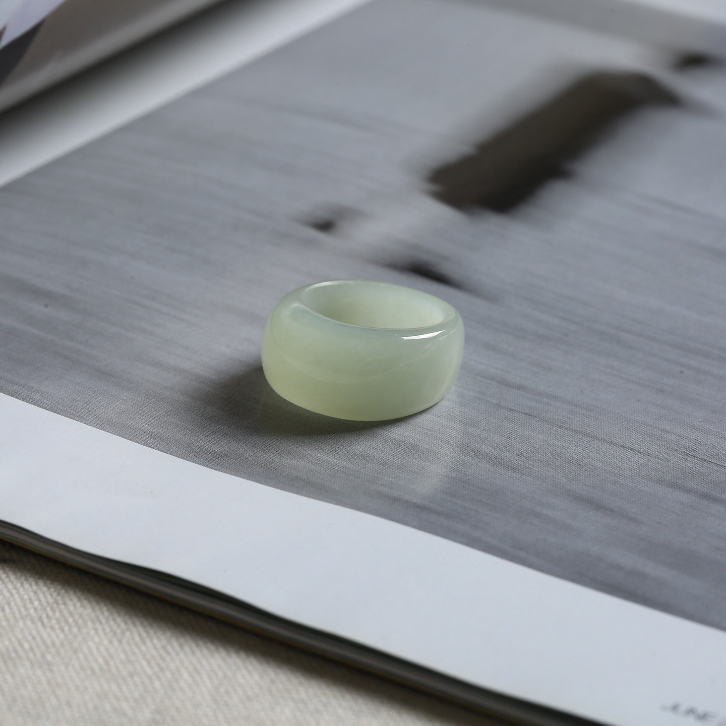 13号戒指 和田玉青白厚装馒头款指环 5707,珠宝/钻石/翡翠,手饰,淘宝优惠券,粉丝福利购,淘宝优惠卷