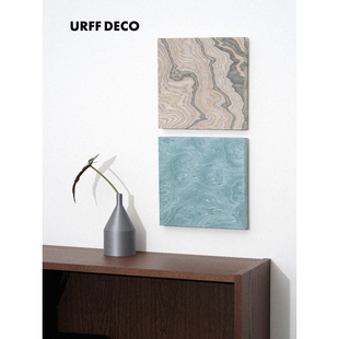 URFF 饰画氛围感挂画 DECO极简天然木纹客厅玄关背景墙卧室无痕装