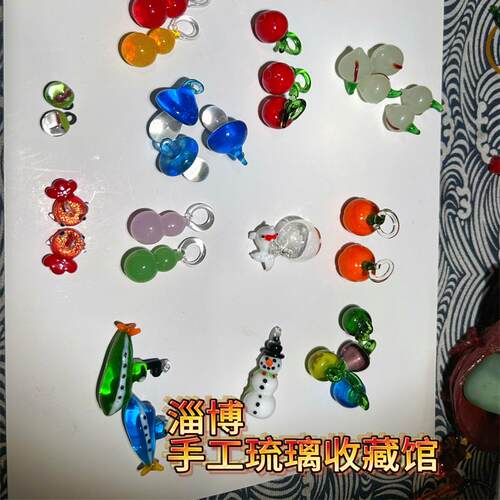 新款DIY手工制作小饰品配件日式串珠挂件吊坠造景玻琉璃人物动物