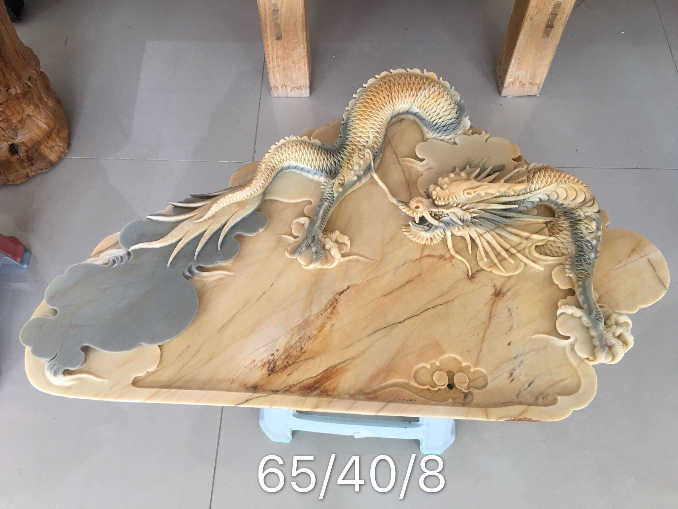 沉积玉龙盘易水砚功夫石茶盘厂家直销特价包邮天然整块石手工雕刻