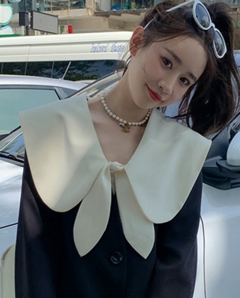 百搭减龄海军风披肩兔耳朵假领子配T恤连衣裙外搭装饰领纯色,服饰配件/皮带/帽子/围巾,假领,淘宝优惠券,粉丝福利购,淘宝优惠卷