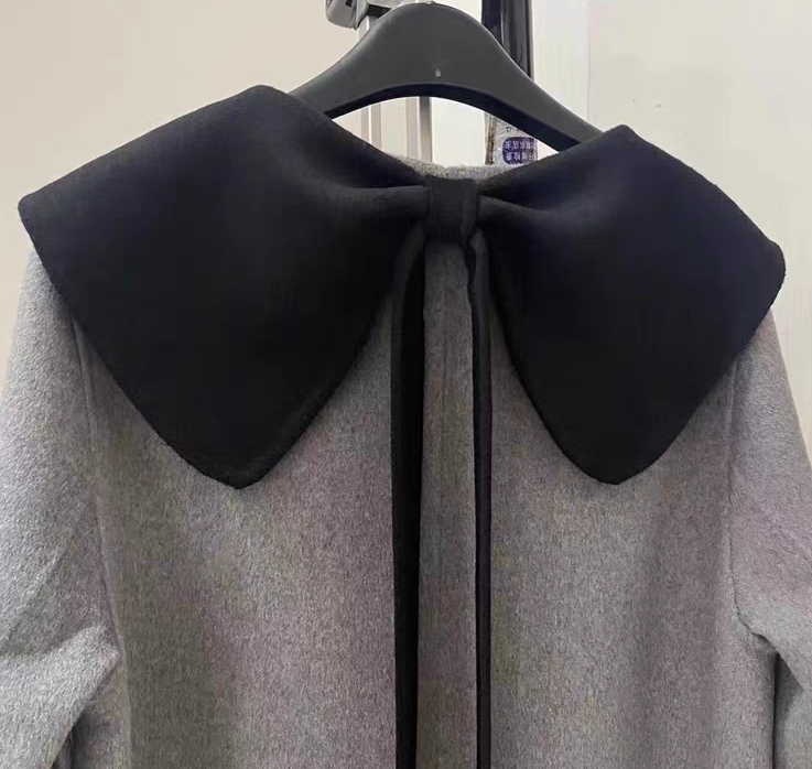 甜美大娃娃领蝴蝶结披肩假领子外搭卫衣毛衣冬季装饰领毛呢假衣领