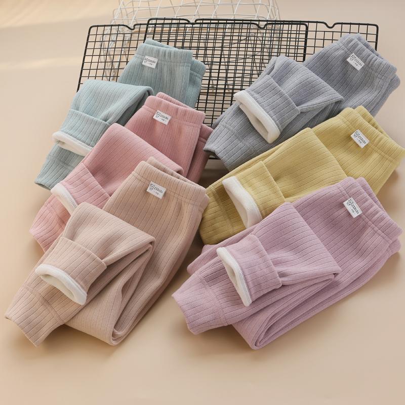 儿童加绒加厚德绒保暖裤