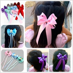 9,9 Fairy Children Veil Girl Vòng hoa công chúa headband Phụ kiện tóc cho bé Hoa cưới Cô gái hiệu suất headband dây buộc tóc cute