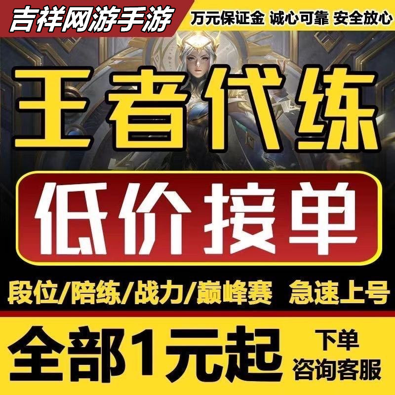 王者荣耀代练排位上分代打段位上星巅峰赛荣耀战力指定英雄陪玩练图片
