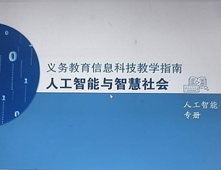 人工智能与智慧社会印刷品义务教育信息科技教学指南九年级彩印现