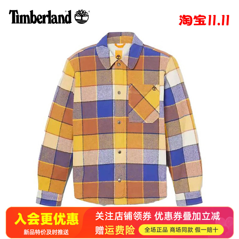 Timberland添柏岚户外男款加绒保暖加厚防风棉外套休闲夹克A2A7M