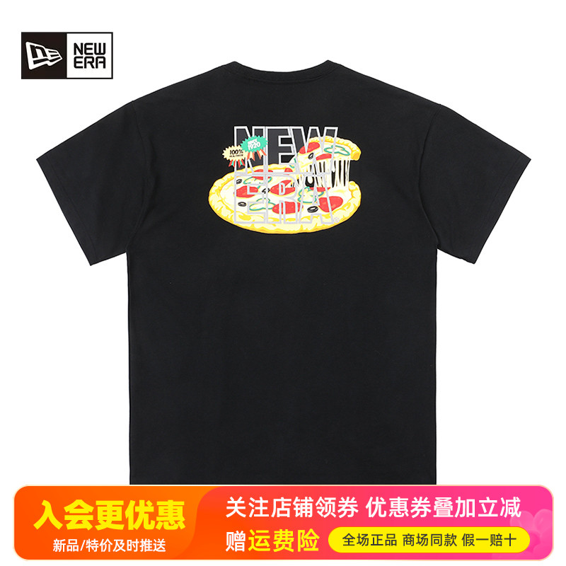 NEWERA纽亦华刺绣后背大印花T恤