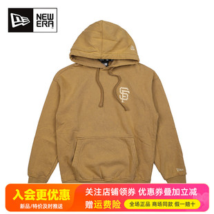 NewEra纽亦华男女加绒MLB做旧复古LA小标套头连帽卫衣12866537