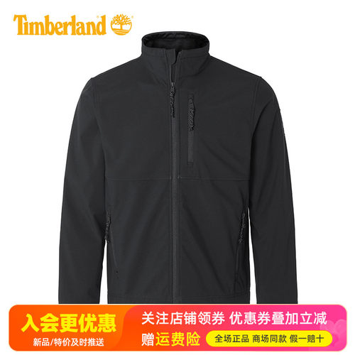 2025秋冬Timberland添柏岚户外男拒水加绒防风保暖软壳衣A6AU4