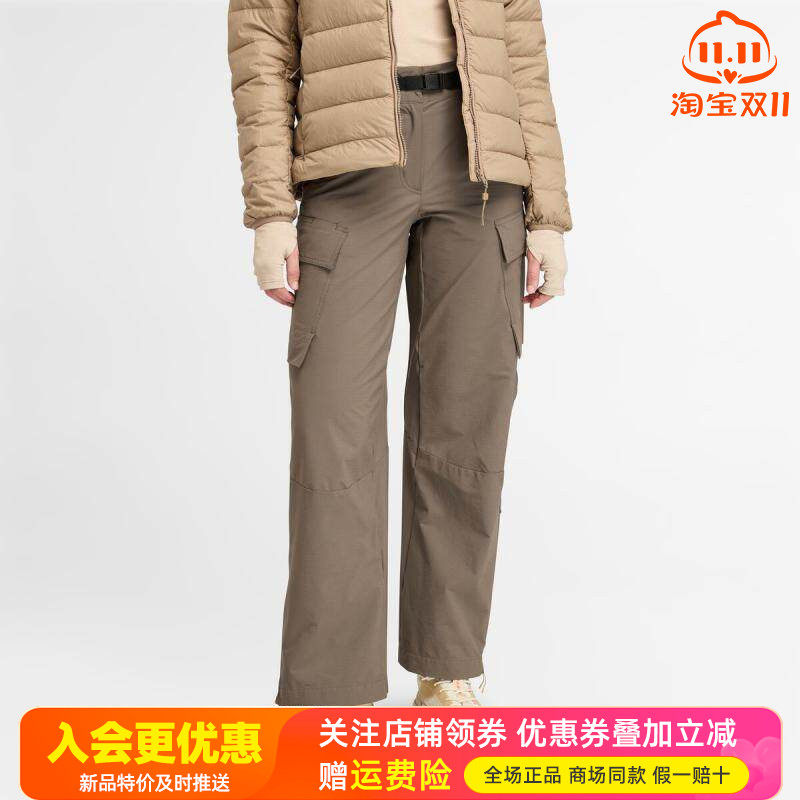 Timberland添柏岚户外女裤运动休闲长裤宽松舒适快干工装裤A5ZFU