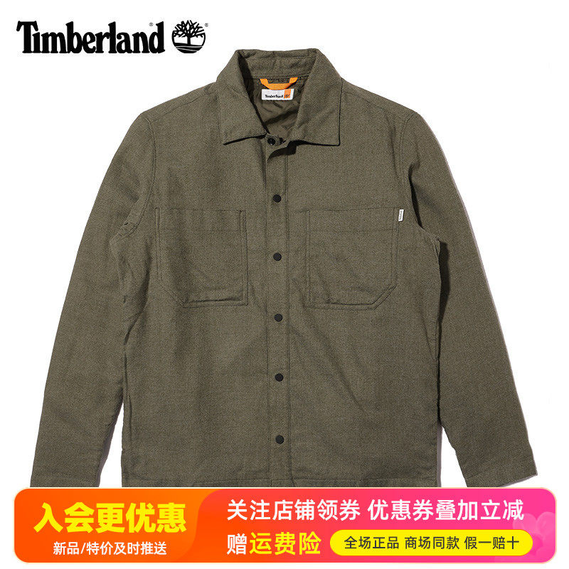 Timberland添柏岚运动户外男轻薄保暖夹棉夹克休闲棉服外套A6P85