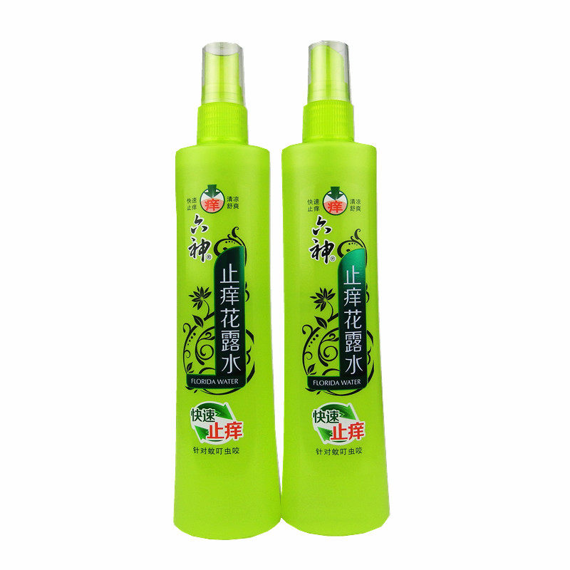 2瓶装六神止痒花露水180ml 祛痱止痒喷雾蚊虫叮咬清凉舒爽 六神花