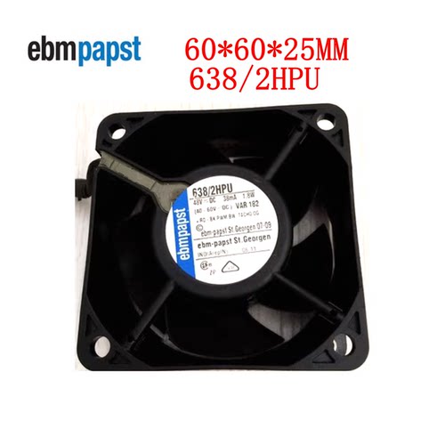 全新德国进口风机 638/2HPU 48V1.8W 6025 6CM变频器防水风扇