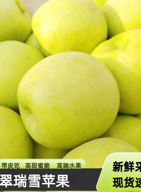 正宗瑞雪苹果纯甜花香味平果新鲜水果现摘青苹果孕妇水果产地直发
