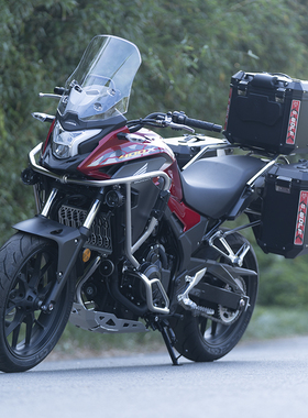 雪狼S-WOLF本田CB500X/400X铝合金黑色三箱边箱全车护杠水箱护网