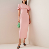 晚礼服中长裙女2024新款 简单大方伴娘团小礼服气质连衣裙姐妹宴会