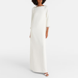 重手工晚装长裙2025新款高端大气妈妈装舞台年会晚宴连衣裙高级感