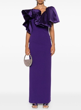 紫色晚礼服长裙气质优雅质感高级女2025新款时尚年会连衣裙晚宴装