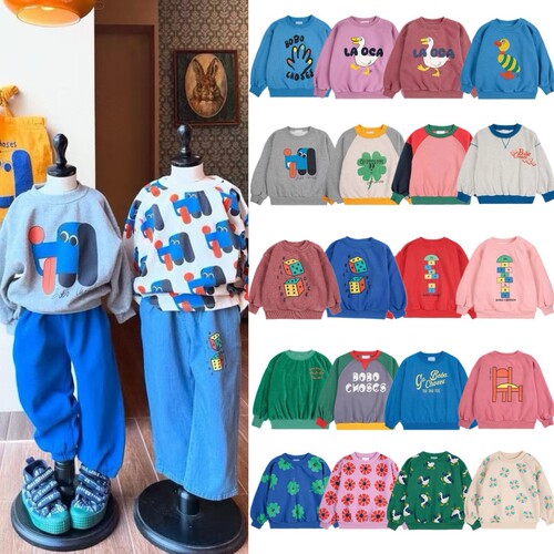 2025秋冬BC外套卡通满印加绒连帽外套秋冬装男女宝宝上衣外套童装