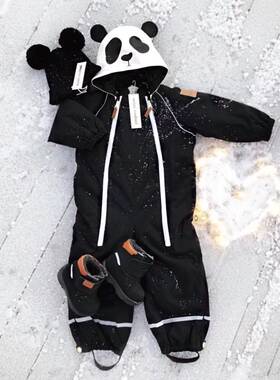 ins爆款系列经典熊猫防水棉服