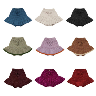 秋冬春季ins爆款宝宝短裙mp系列女童针织裙裤百搭纯棉短裤半身裙