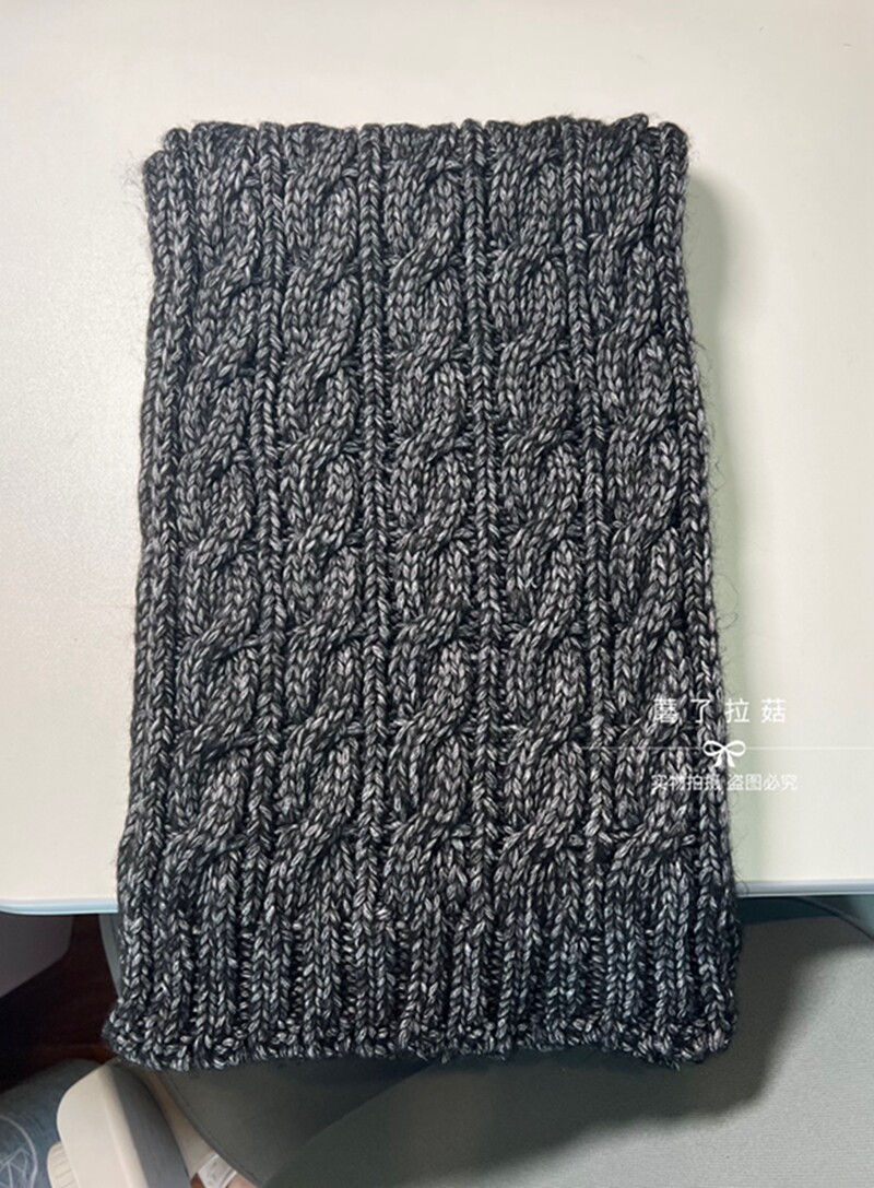 送男女朋友手工编织成品毛线围巾粗棒针织生日礼物麻花针织冬款厚