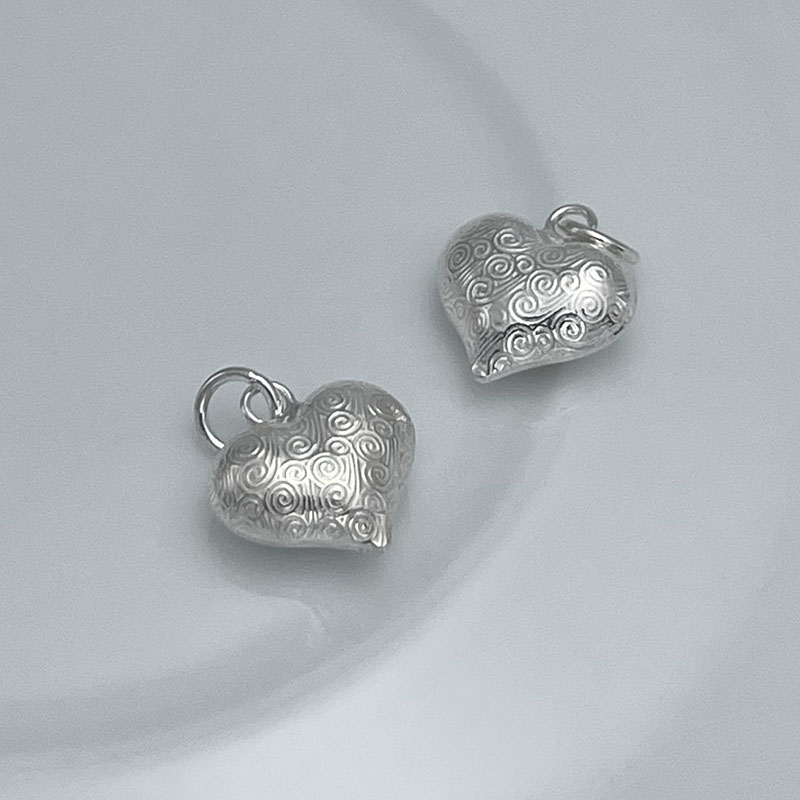 S925纯银爱心项链吊坠保值