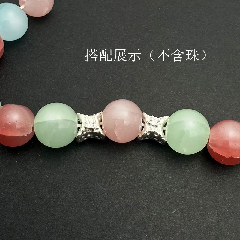 S925纯银幸运星隔片吊坠配件